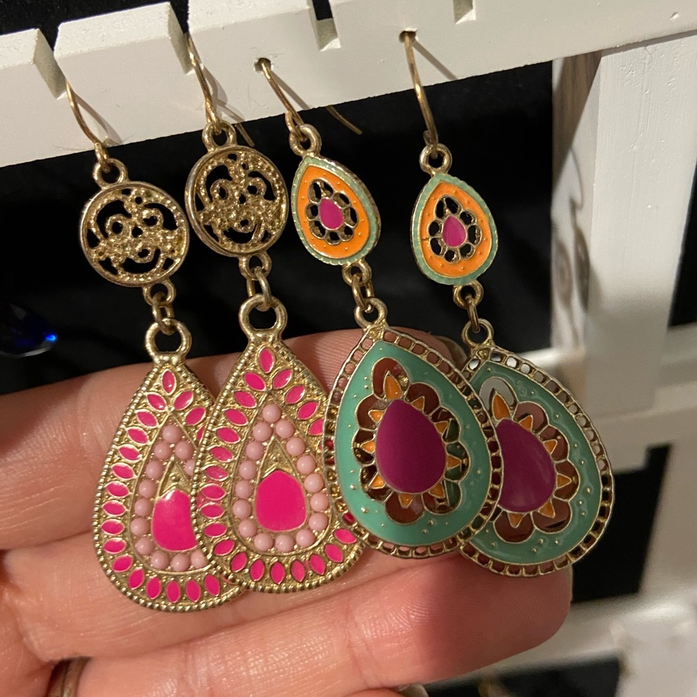 Beautiful multi-colored earrings